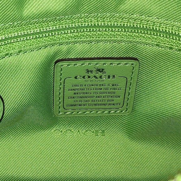 NWOT RARE COACH SWAGGER 21 RAINBOW MULTICOLOR COLORBLOCK TWO-WAY TOTE W/ DUSTBAG - Picture 4 of 16